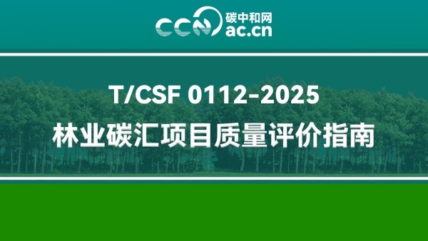T/CSF 0112-2025 林业碳汇项目质量评价指南